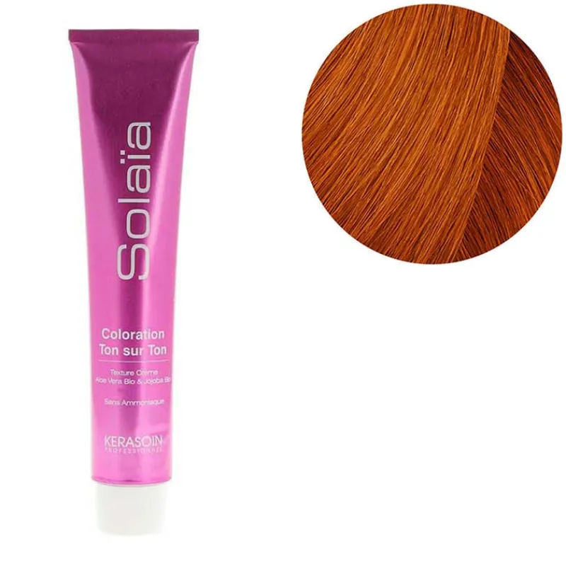 Kerasoin Professionnel Coloration ton sur ton Solaïa 7.43 blond cuivré doré Online