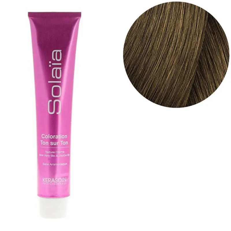 Kerasoin Professionnel Coloration ton sur ton Solaïa 6.3 blond foncé doré Outlet