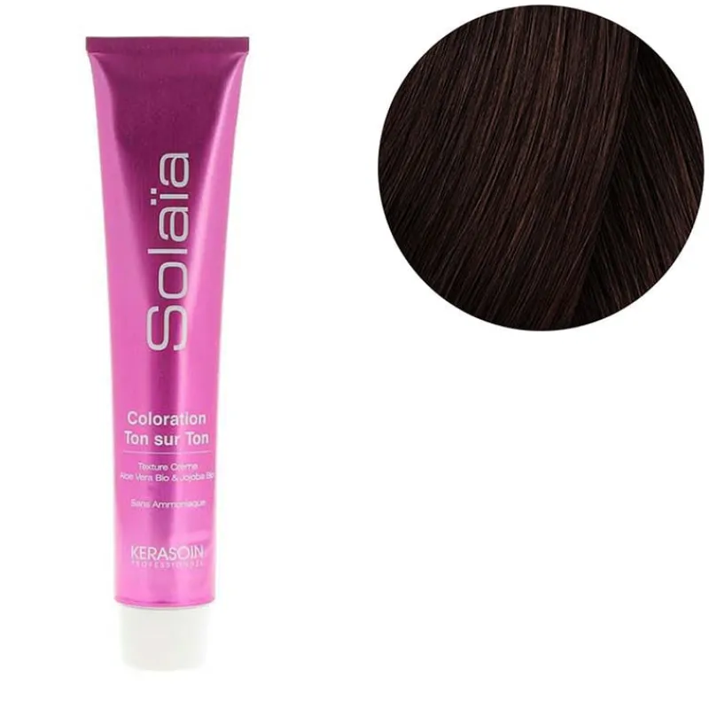 Kerasoin Professionnel Coloration ton sur ton Solaïa 4.77 châtain marron intense Online