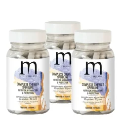 Patrice Mulato Complément alimentaire complexe spiruline cheveux secs cure 3 mois Hot