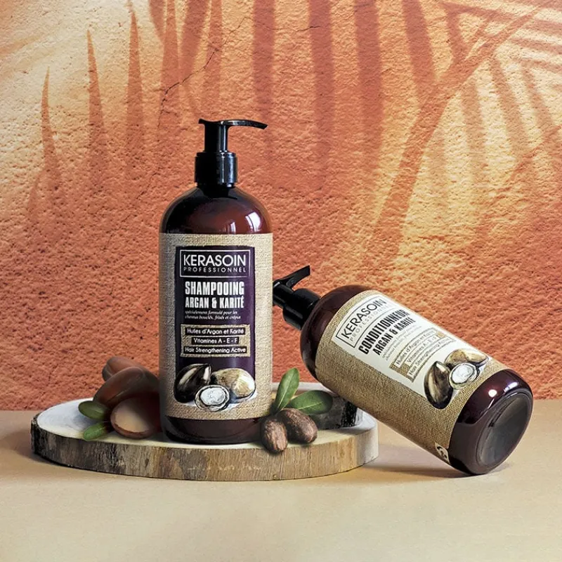 Kerasoin Professionnel Conditionneur cheveux bouclés frisés Argan & Karité Hot