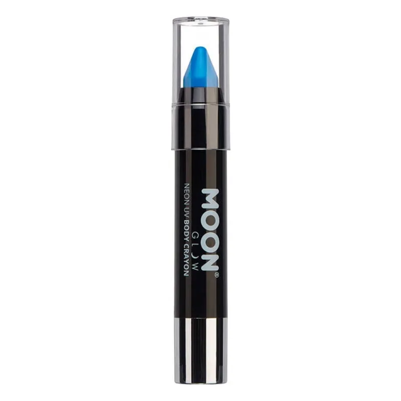 Moon Creations Crayon néon corps et visage Moon Glow bleu Hot