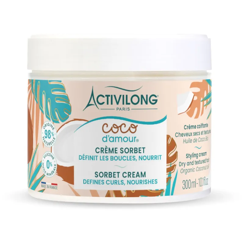 Activilong Crème sorbet cheveux secs et texturés Coco d'amour New