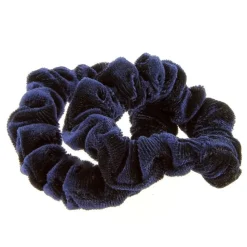 La Boutique du Coiffeur Duo chouchous velours côtelé bleu marine