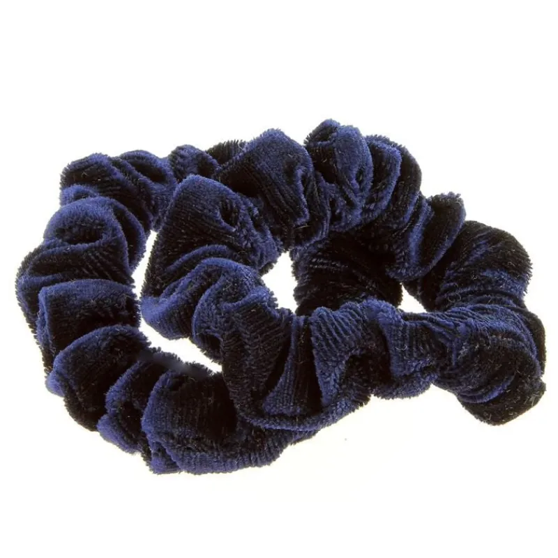 La Boutique du Coiffeur Duo chouchous velours côtelé bleu marine