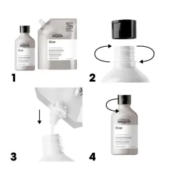 L’Oréal Professionnel Paris Duo recharge déjaunissant Silver + shampooing 300ml Best