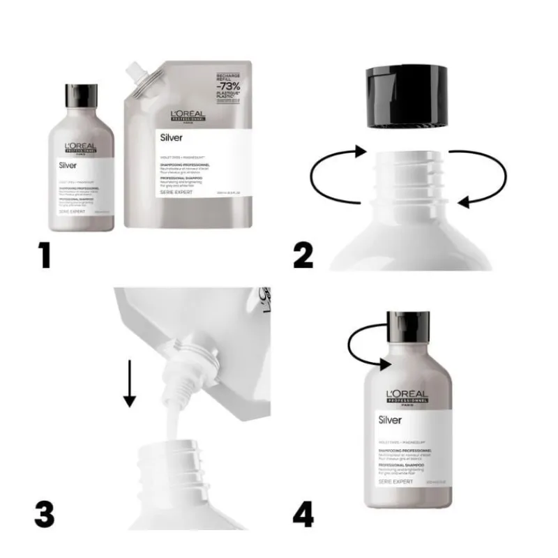 L’Oréal Professionnel Paris Duo recharge déjaunissant Silver + shampooing 300ml Best