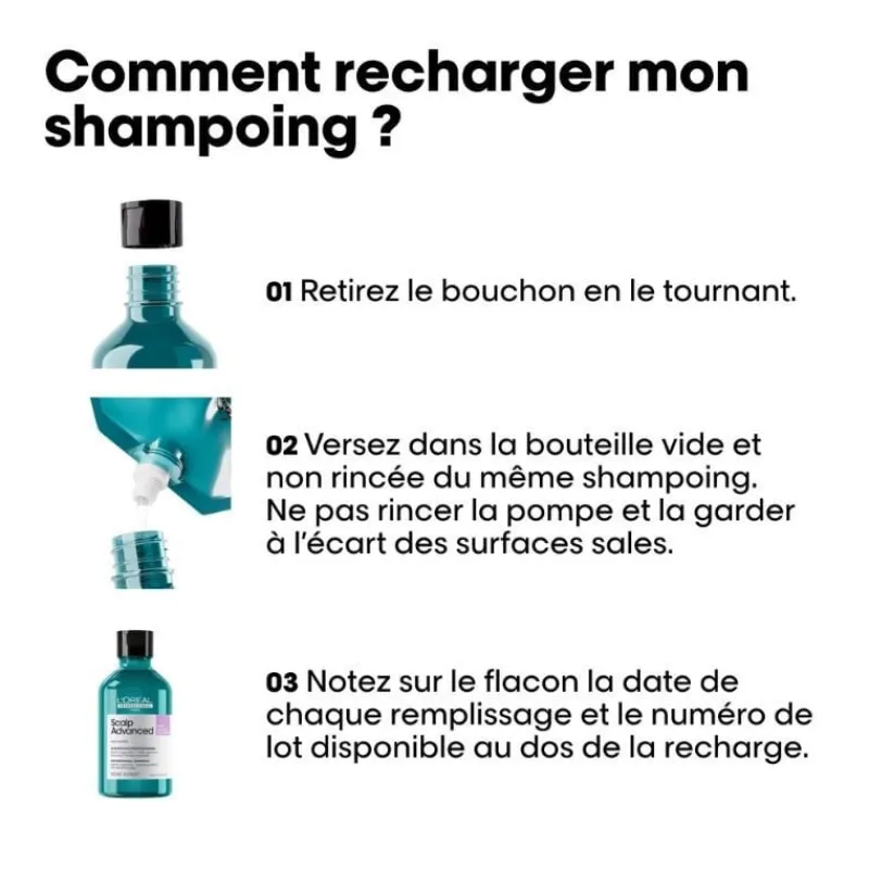 L’Oréal Professionnel Paris Duo recharge Scalp Advanced + shampooing 300ml New