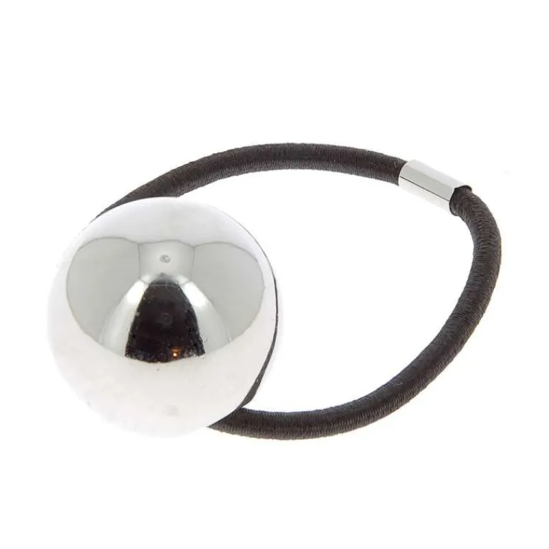 La Boutique du Coiffeur Elastique boule Argent Sale