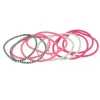 La Boutique du Coiffeur Elastiques colorés fins rose, blanc, noir New