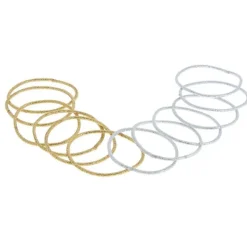 La Boutique du Coiffeur Elastiques pailletés fins or et argent Outlet