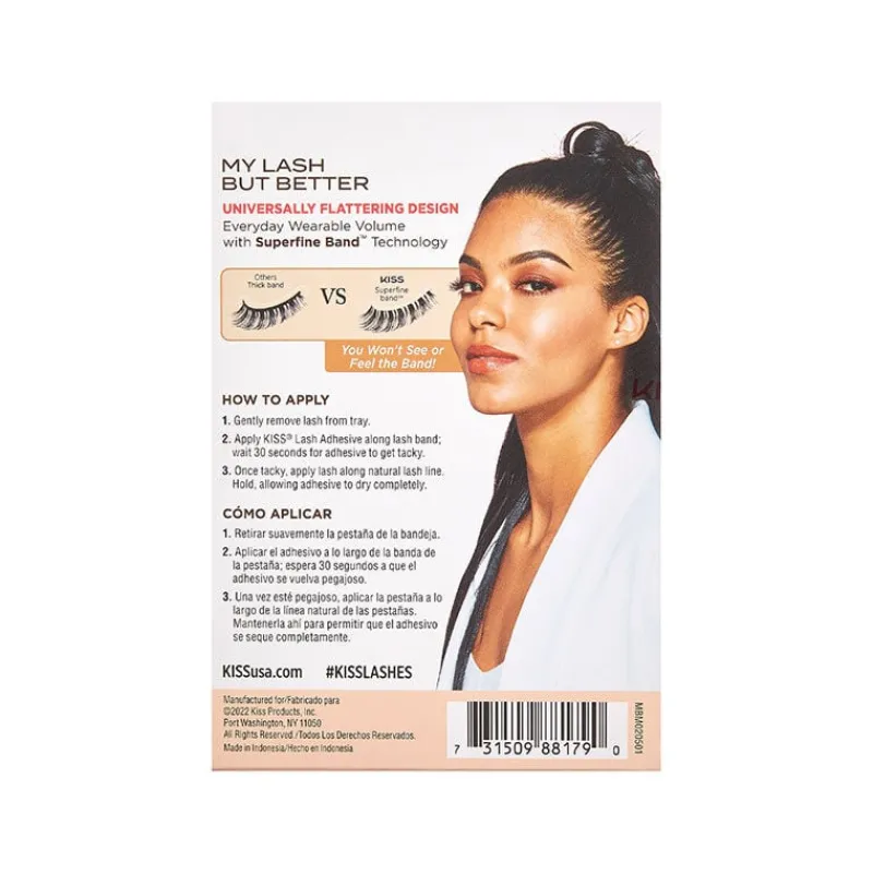 Kiss Faux cils My Lash But Better 4 paires