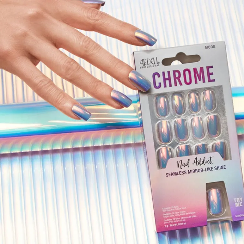 Ardell Faux ongle effet chrome moon Hot