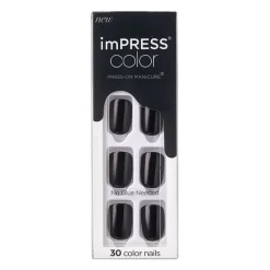 Kiss Faux ongles impress color all black Hot