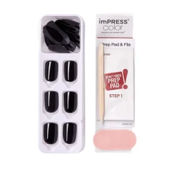 Kiss Faux ongles impress color all black Hot
