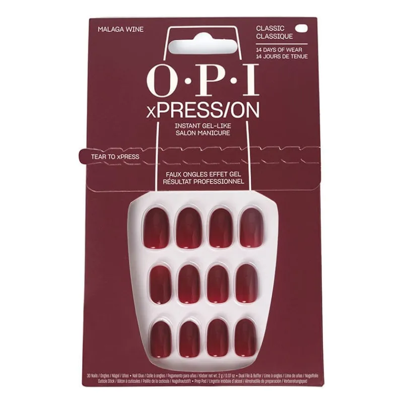 O.P.I Faux ongles xpress/on malaga wine New