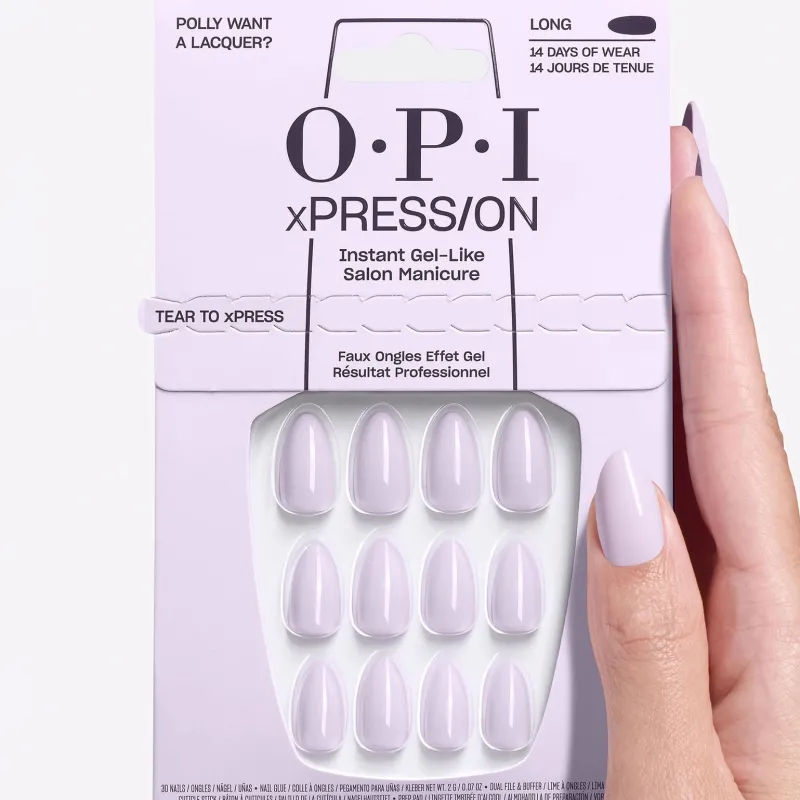 O.P.I Faux ongles xpress/on polly want a lacquer Discount
