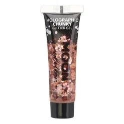 Moon Creations Gel holographique à grosses paillettes Moon Glitter rose doré Best