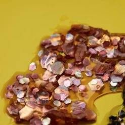 Moon Creations Gel holographique à grosses paillettes Moon Glitter rose doré Best