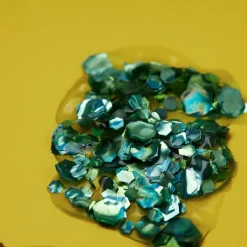 Moon Creations Gel holographique à grosses paillettes Moon Glitter vert Clearance