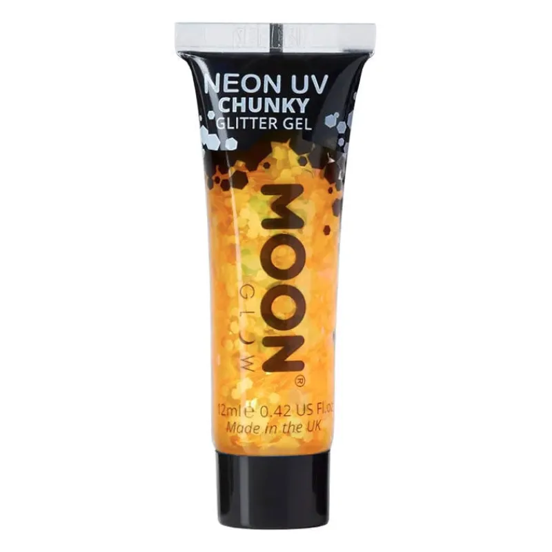 Moon Creations Gel néon à grosses paillettes Moon Glow doré Best