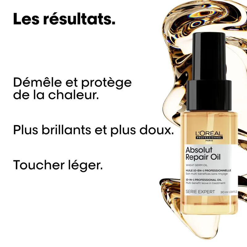L’Oréal Professionnel Paris Huile 10 en 1 pour cheveux normaux à sensibilisés Absolut Repair 30 ml Best