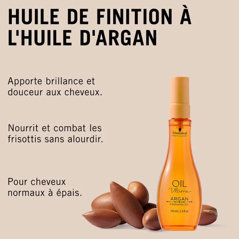 Schwarzkopf Professional Huile de finition Argan pour cheveux moyens à épais Outlet