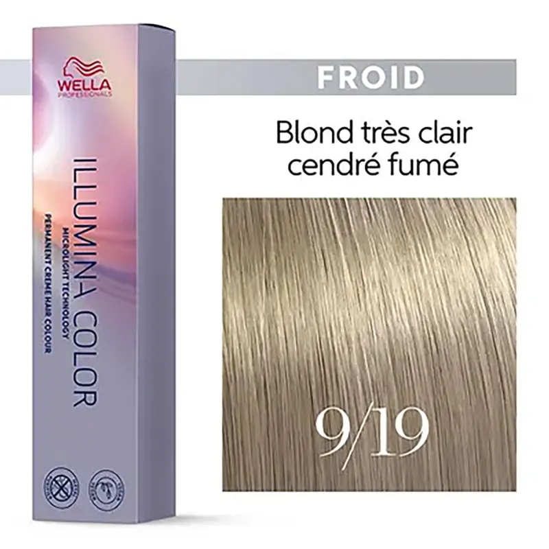 Wella Professionals Illumina color 9/19 blond très clair cendré fumé Best