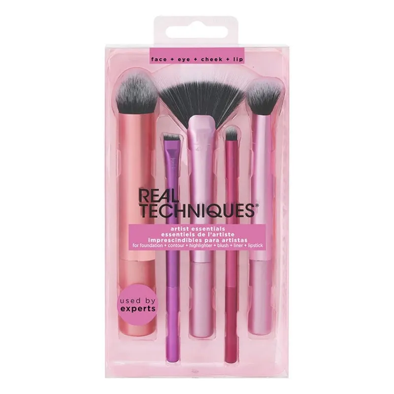 Real Techniques Kit 5 pinceaux Artist Essentials New