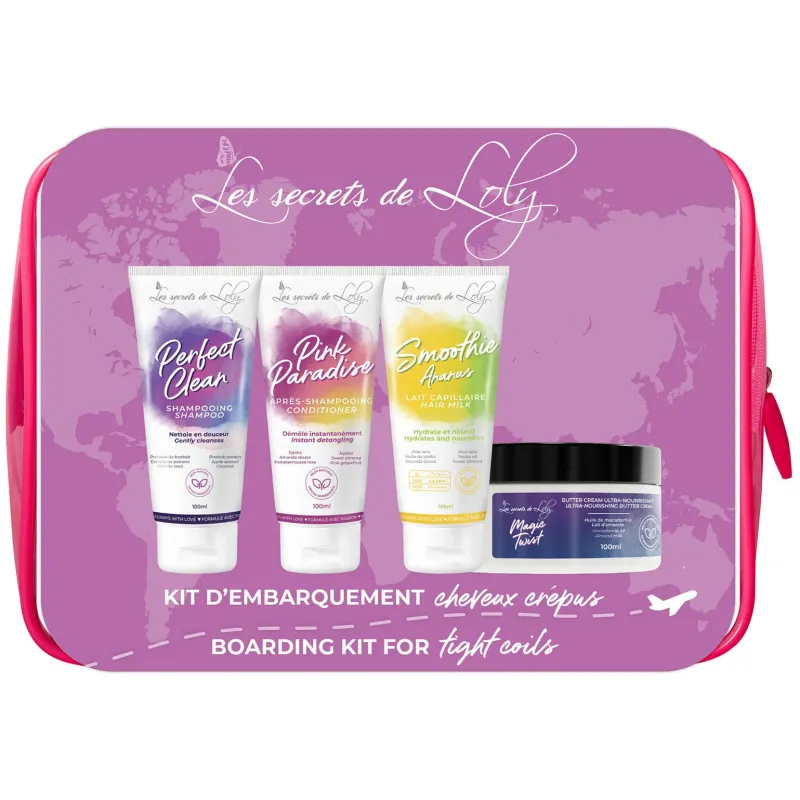 Les Secrets de Loly Kit d'embarquement cheveux crépus New