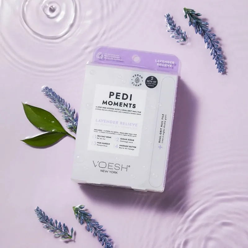 Voesh New York Kit pédicure Pedi Moments lavande calmante Clearance