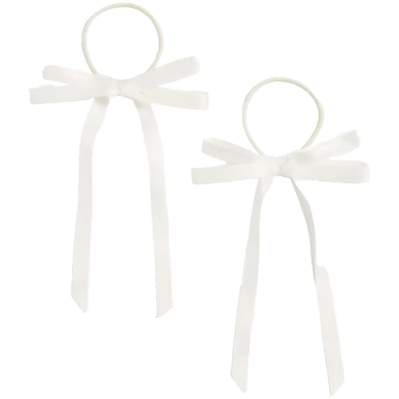 Élastiques à ruban blanc crème Sale