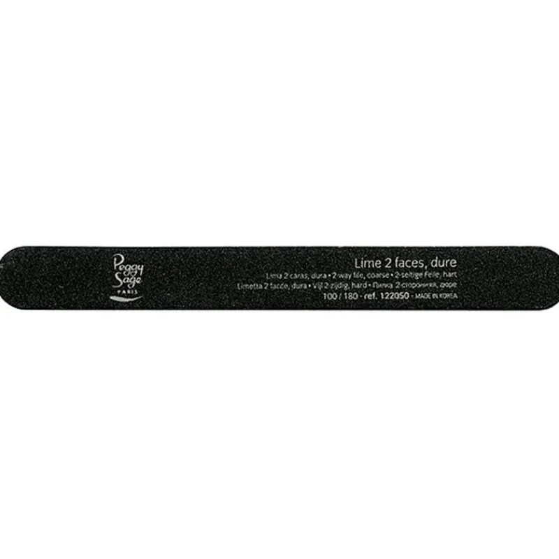 Peggy Sage Lime à ongles 2 faces 100/180 Noir Sale