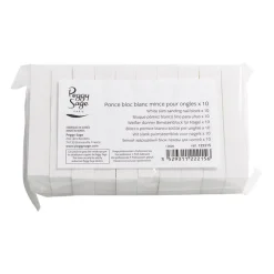 Peggy Sage Lot de 10 blocs blancs minces pour ongles Discount