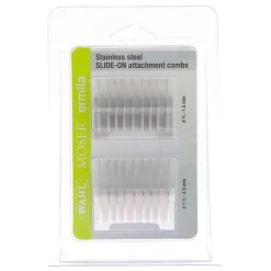 Moser Lot de 2 Sabots pour tondeuse Wahl Ermila 1400 Métal 1,5 et 4,5 mm New