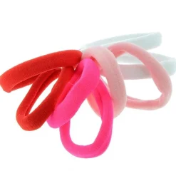 La Boutique du Coiffeur Lot élastiques mousse blanc rose rouge Discount