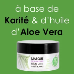 Kerasoin Professionnel Masque déjaunisseur cheveux gris & blancs Gamme Nature Discount