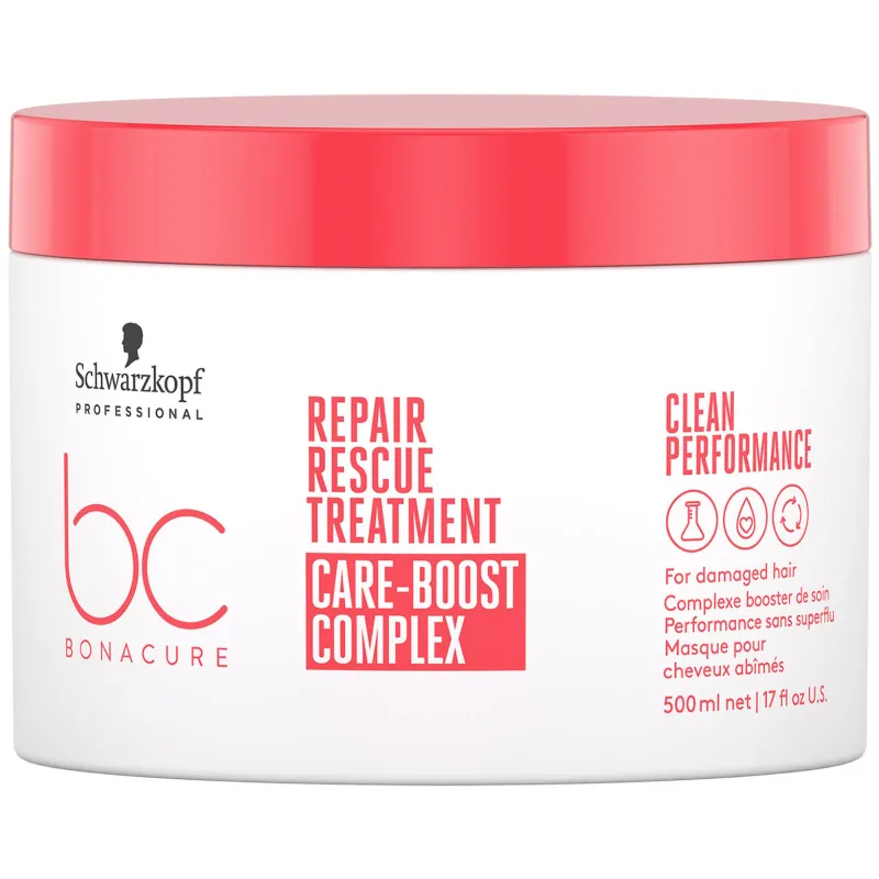 Schwarzkopf Professional Masque pour cheveux abîmés BC Repair Rescue 500ml Hot