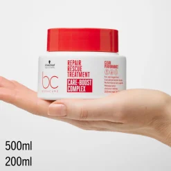 Schwarzkopf Professional Masque pour cheveux abîmés BC Repair Rescue 500ml Hot