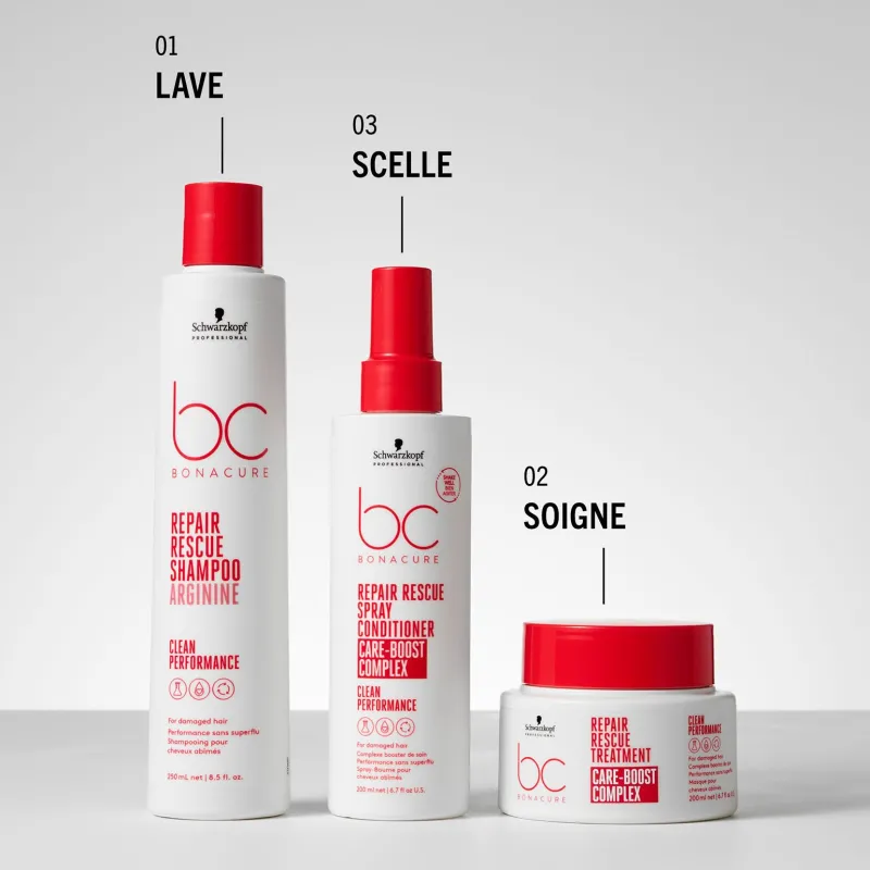 Schwarzkopf Professional Masque pour cheveux abîmés BC Repair Rescue 500ml Hot