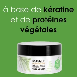 Kerasoin Professionnel Masque reconstructeur cheveux très abîmés Gamme Nature Outlet