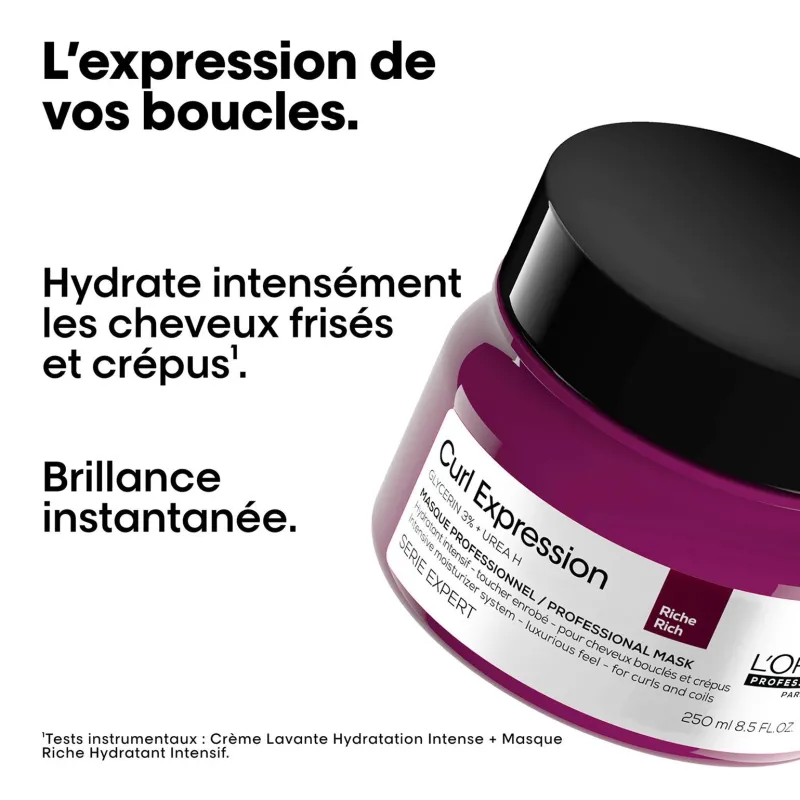 L’Oréal Professionnel Paris Masque riche hydratant intensif pour cheveux crépus Curl Expression 250ml Discount