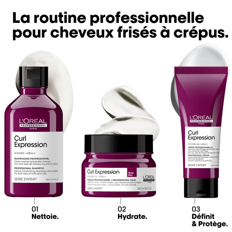 L’Oréal Professionnel Paris Masque riche hydratant intensif pour cheveux crépus Curl Expression 250ml Discount