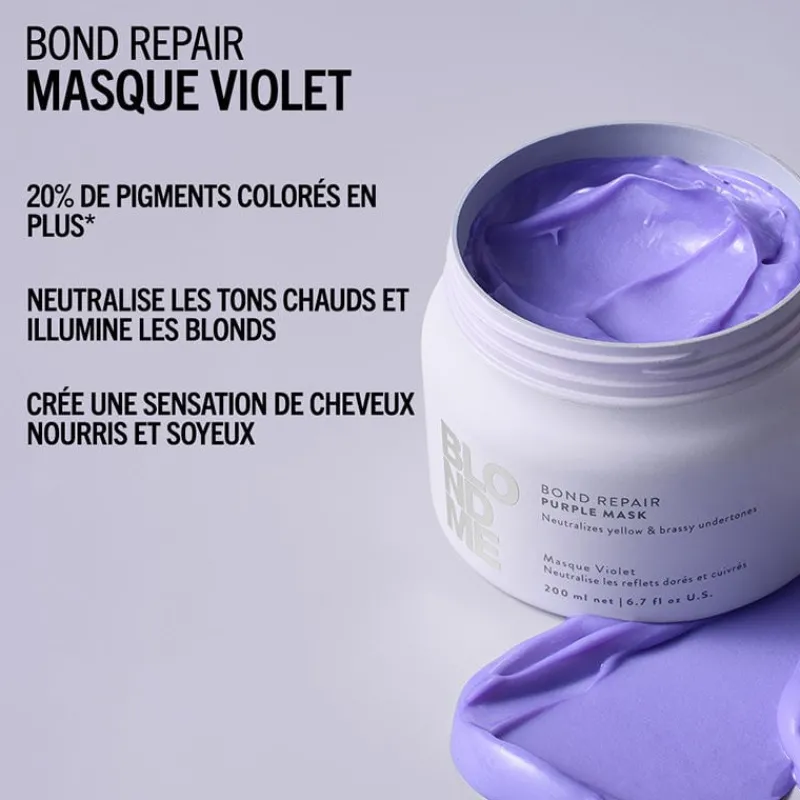 Schwarzkopf Professional Masque violet Blondme Bond Repair Neutralisant New