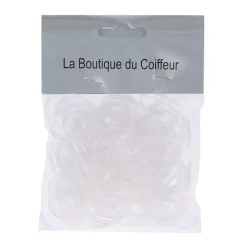 La Boutique du Coiffeur Mini élastiques caoutchouc lot de 240 transparent Clearance