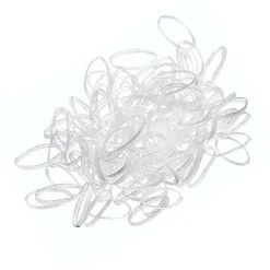 La Boutique du Coiffeur Mini élastiques silicone transparents