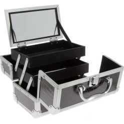 La Boutique du Coiffeur Mini Valise à main Croco Noir Best