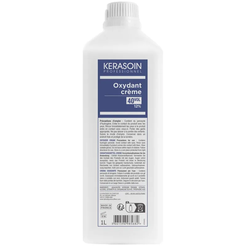 Kerasoin Professionnel Oxydant crème 40 volumes 12% 1000ml Best