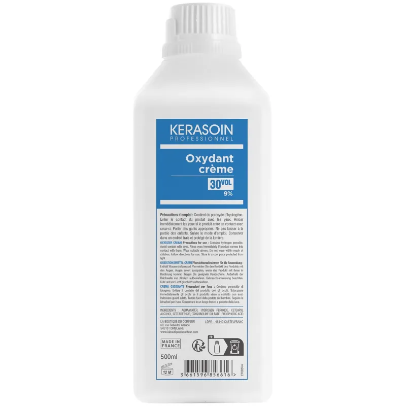 Kerasoin Professionnel Oxydant crème 30 volumes 9% 500ml Best