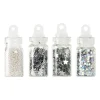Peggy Sage Paillettes pour ongles argenté New